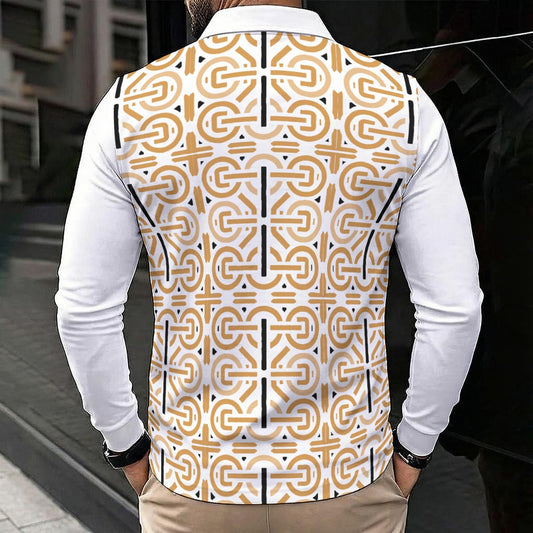 Men's Polo Shirt With Long Sleeve