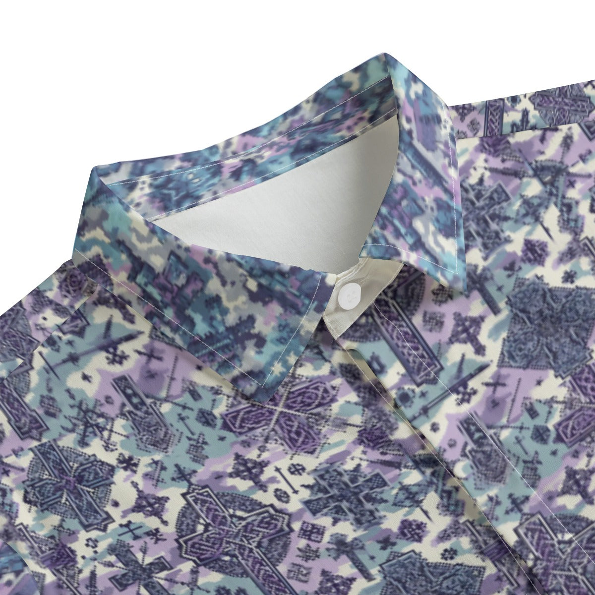 Men's Lapel Collar Shirt With Concealed Placket |115GSM Cotton poplin