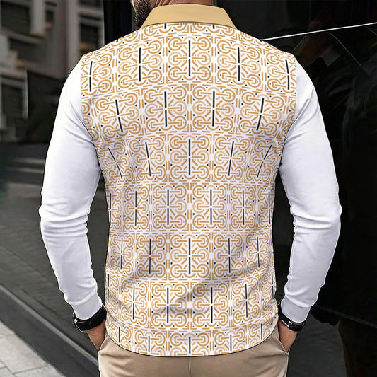 Men's Polo Shirt With Long Sleeve