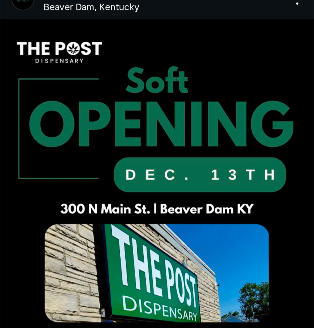 Bluegrass Milestone The Post Dispensary In KY: Opens This Weekend - Here's What We Know