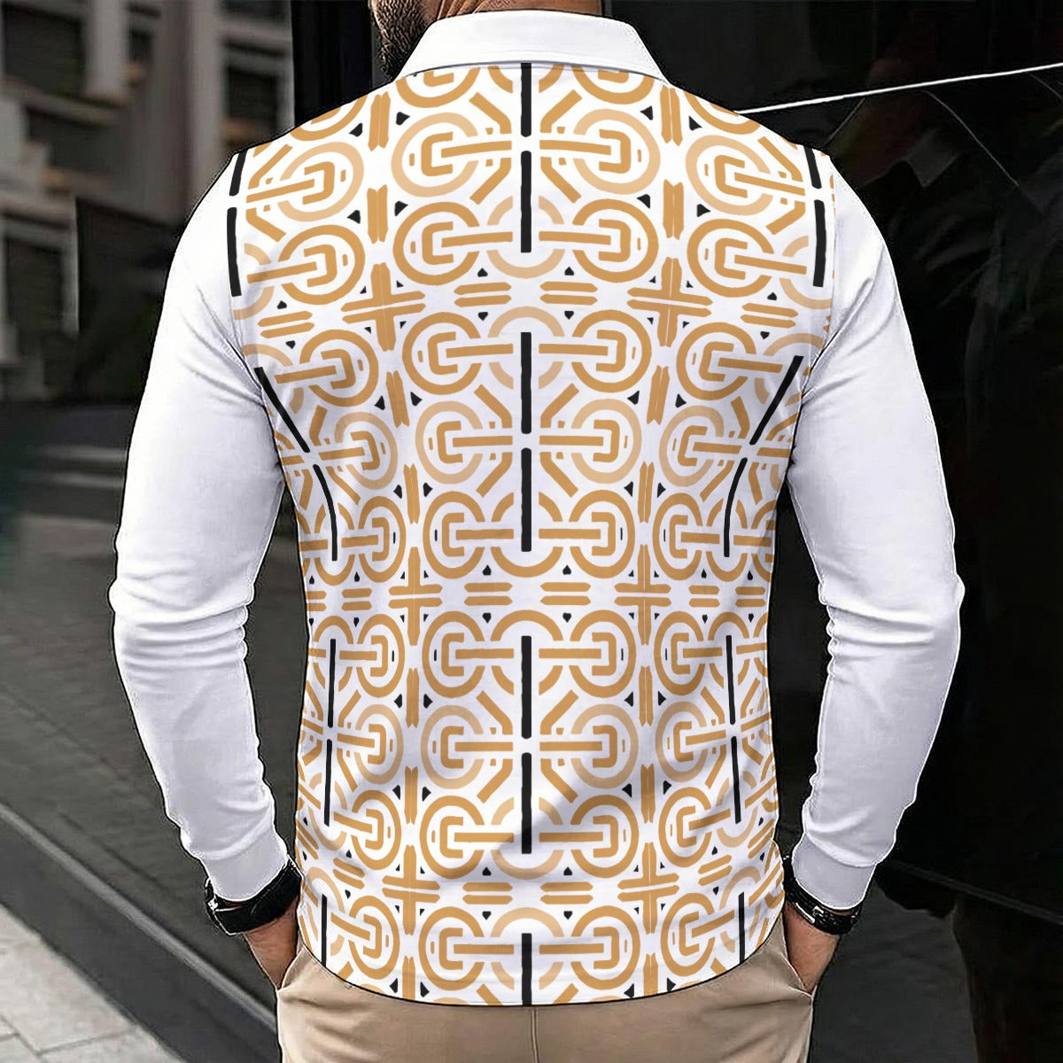 Men's Polo Shirt With Long Sleeve