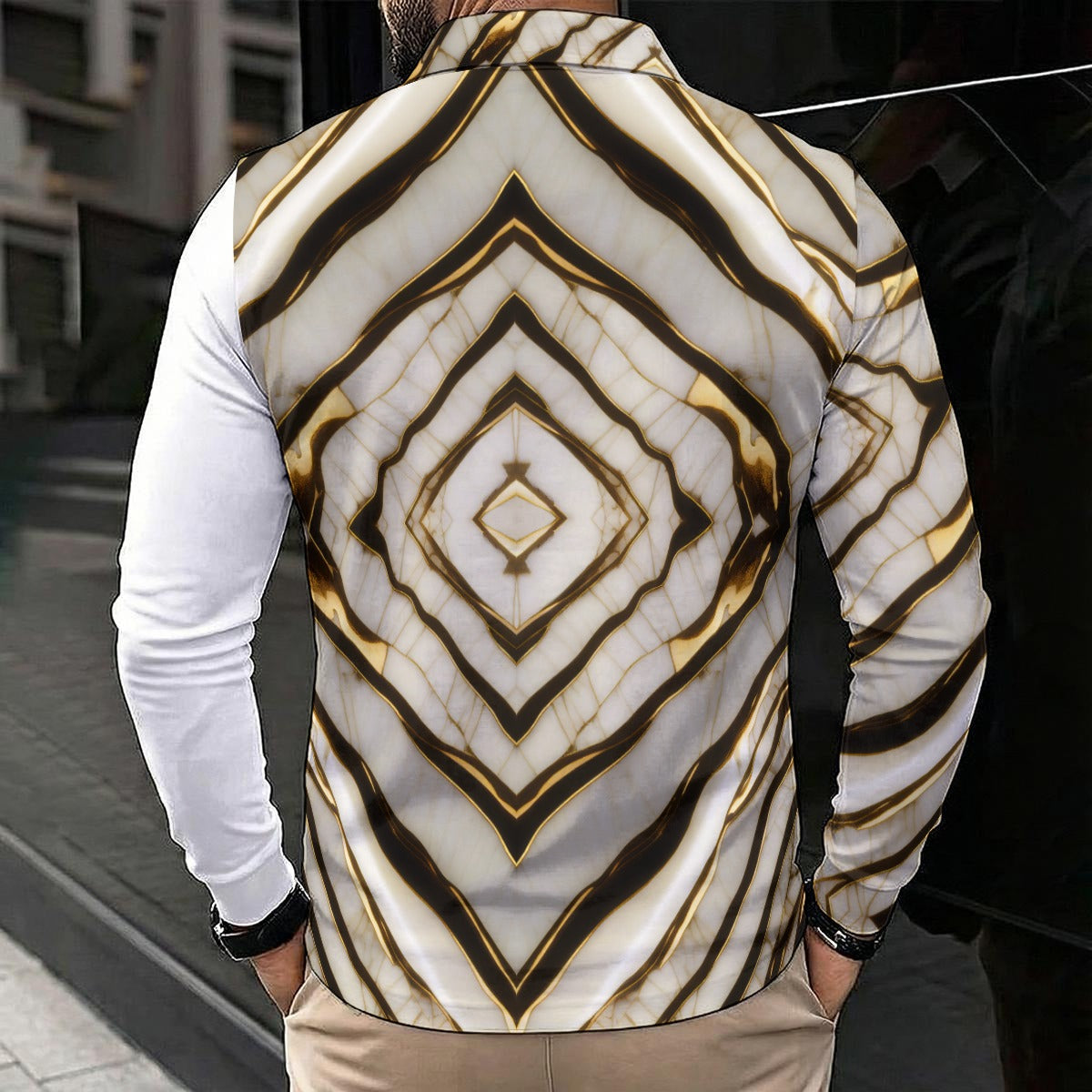 Men's Polo Shirt With Long Sleeve