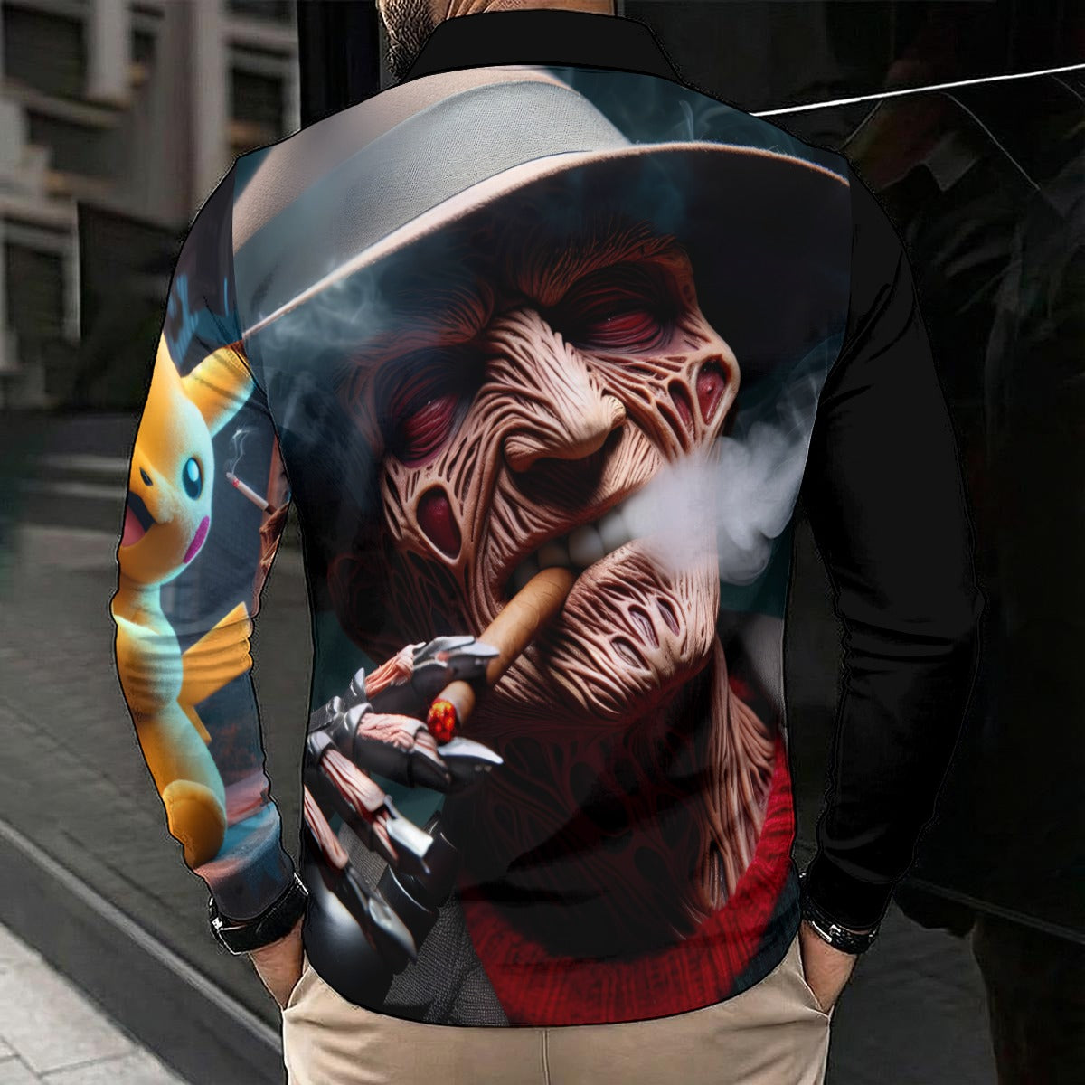 Men's Polo Shirt With Long Sleeve