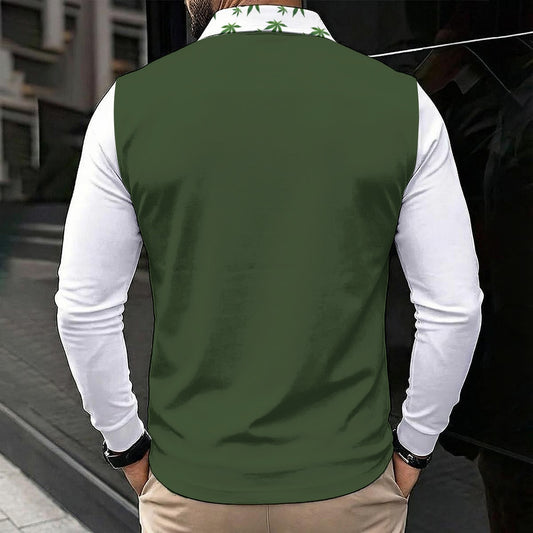 Men's Polo Shirt With Long Sleeve