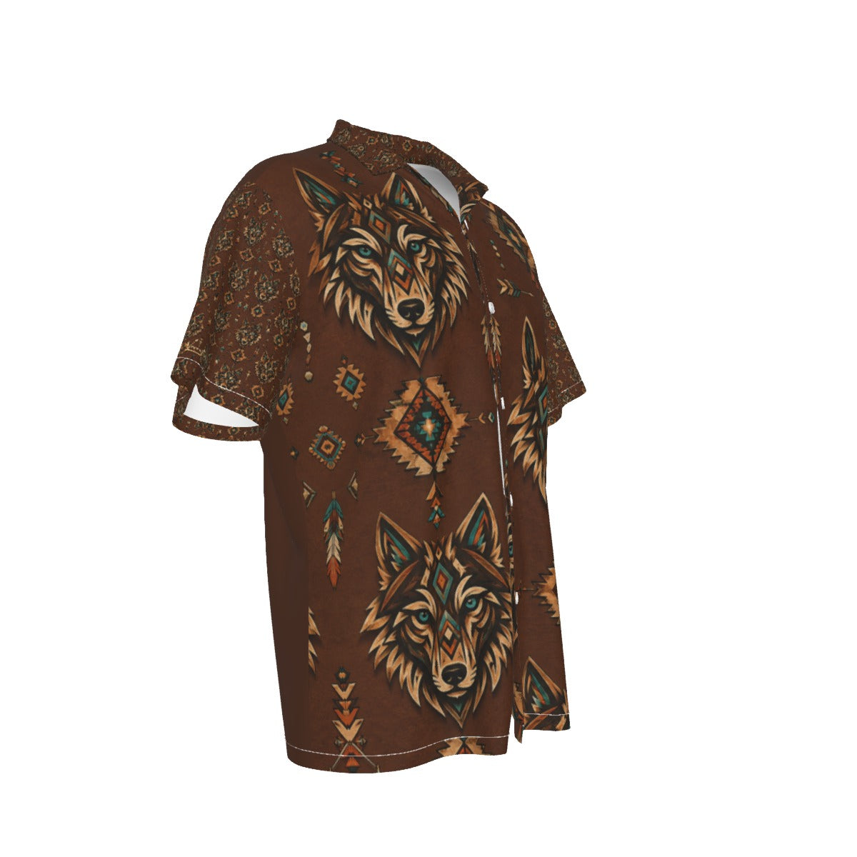 Men's Hawaiian Shirt With Button Closure