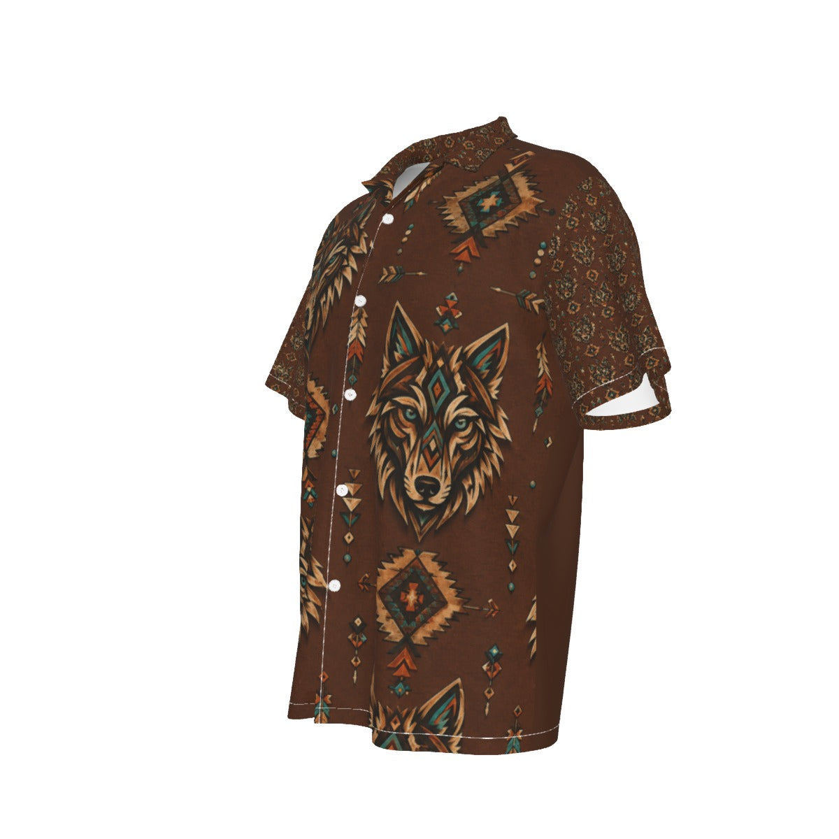 Men's Hawaiian Shirt With Button Closure