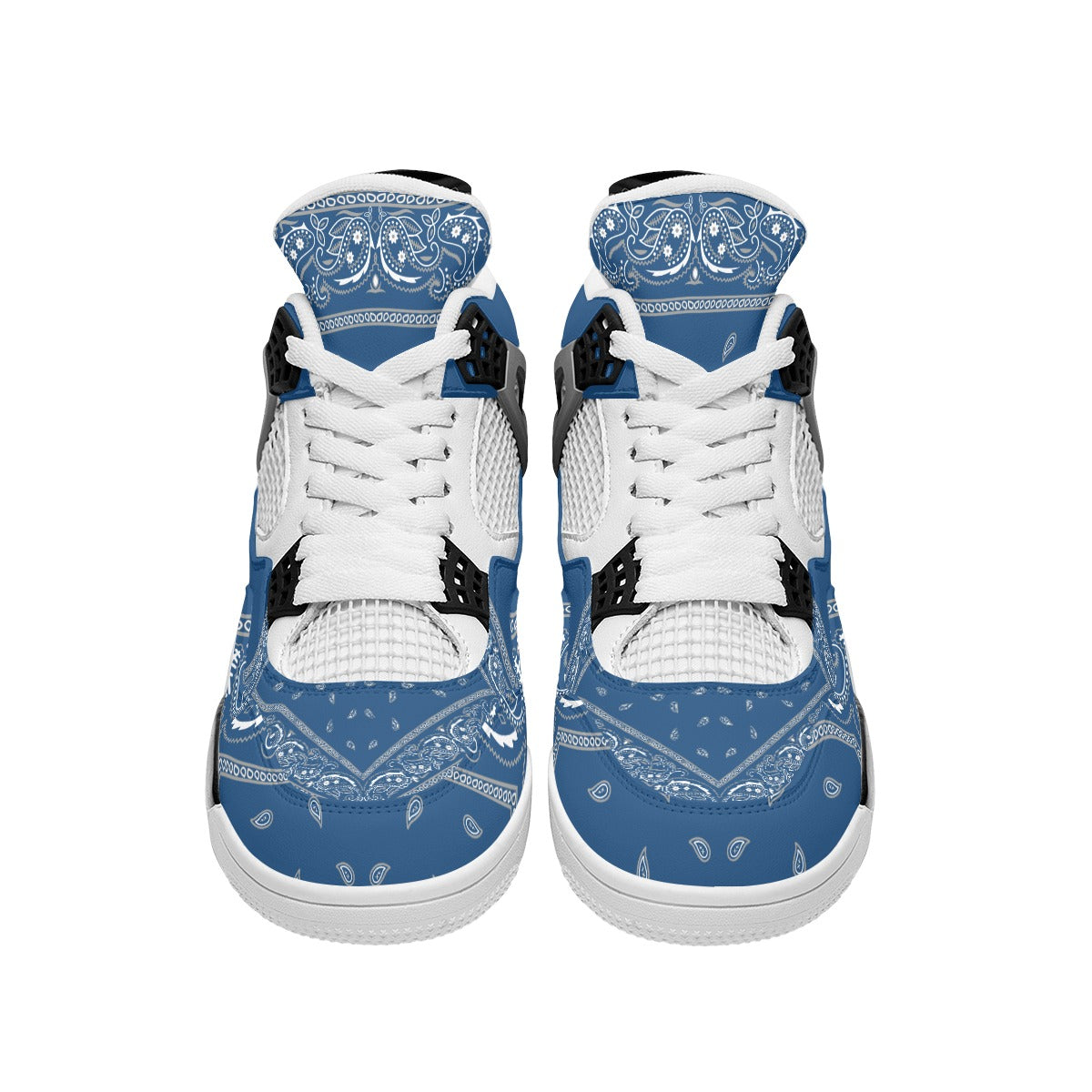 Men's Air Cushion Basketball Shoes Blue Bandana